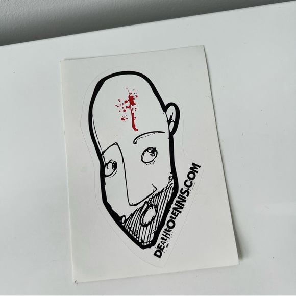 Death to Tennis hand drawn design sticker pack - Picture 5 of 8